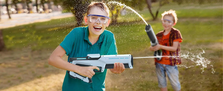 Electric water gun, automatic water suction