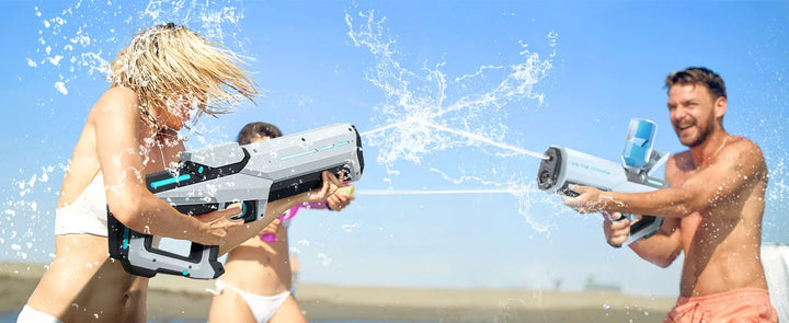 Electric water gun, automatic water suction