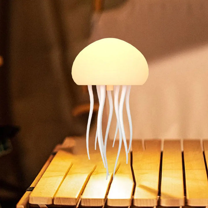 Jellyfish Light Voice Control Atmosphere Night Lights Type-C Charging Bedside Lamp Flexible Tentacles for Holiday Children Gifts