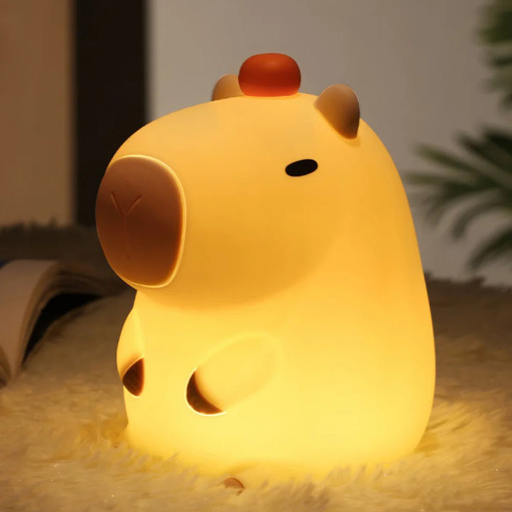 Rabbit Silicone Night Lamp Touch Sensor Rabbit Night Light Timer USB Rechargeable.