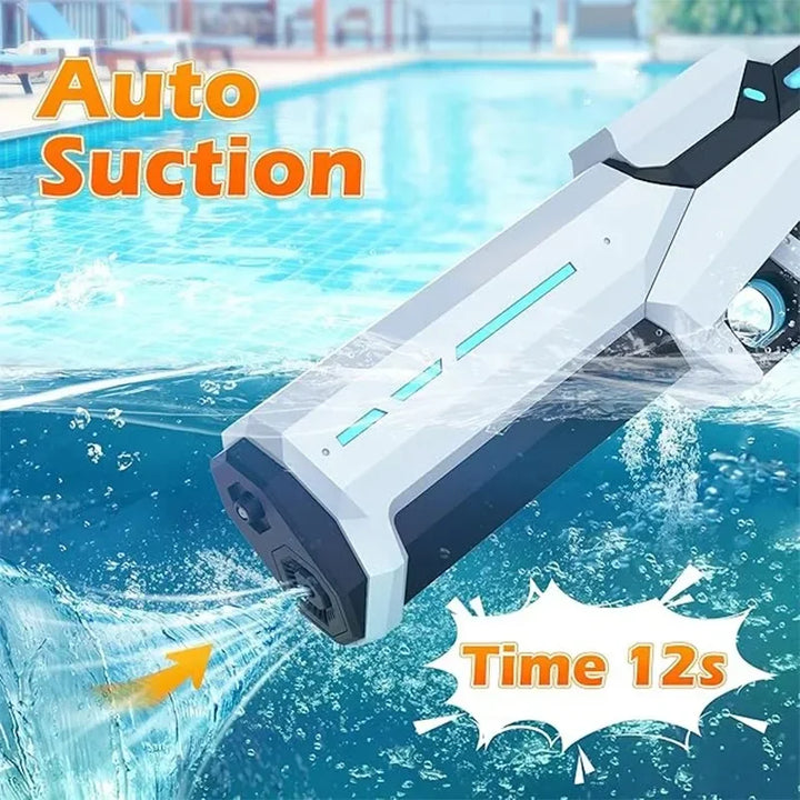 Electric water gun, automatic water suction