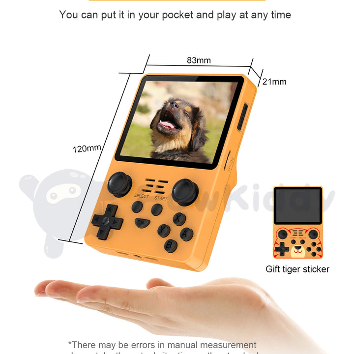 POWKIDDY New RGB20S Handheld Game Console Retro Open Source System RK3326 3.5-Inch 4:3 IPS Screen Children's Gifts